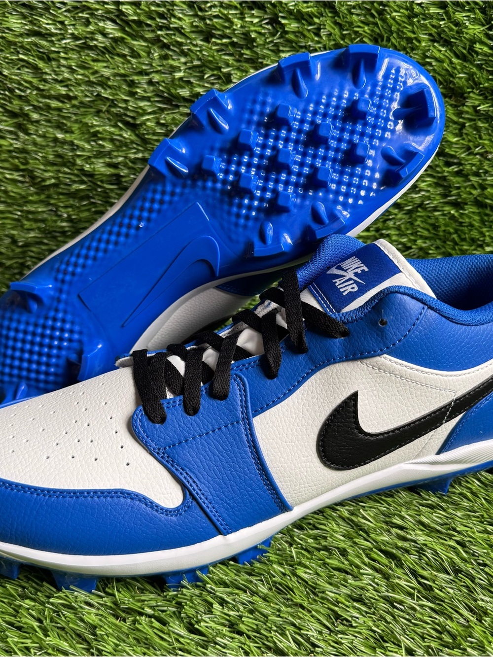 Nike Air Jordan 1 Retro MCS Low Game Royal CJ8524-411 Size 14 Baseball Cleats